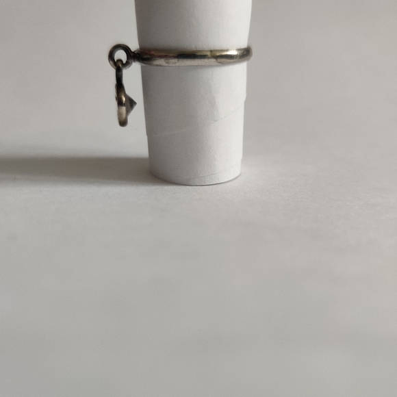 Vintage Diamante Drop Sterling Silver Ring - Picture 6 of 13